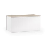 thumbnail of Dmora Baule Miltonia, Capiente box contenitore multiuso, Cassapanca moderna, 100% Made in Italy, 90x45h45 cm, Bianco e Rovere