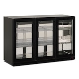 thumbnail of Frigo vetrina pensile ventilata interno inox. Sbrinamento automatico. Luci Led. Temperatura -2°C/+10°C. Misure LxPxH 135x56,5x85,2 cm. COLDWALL300BL