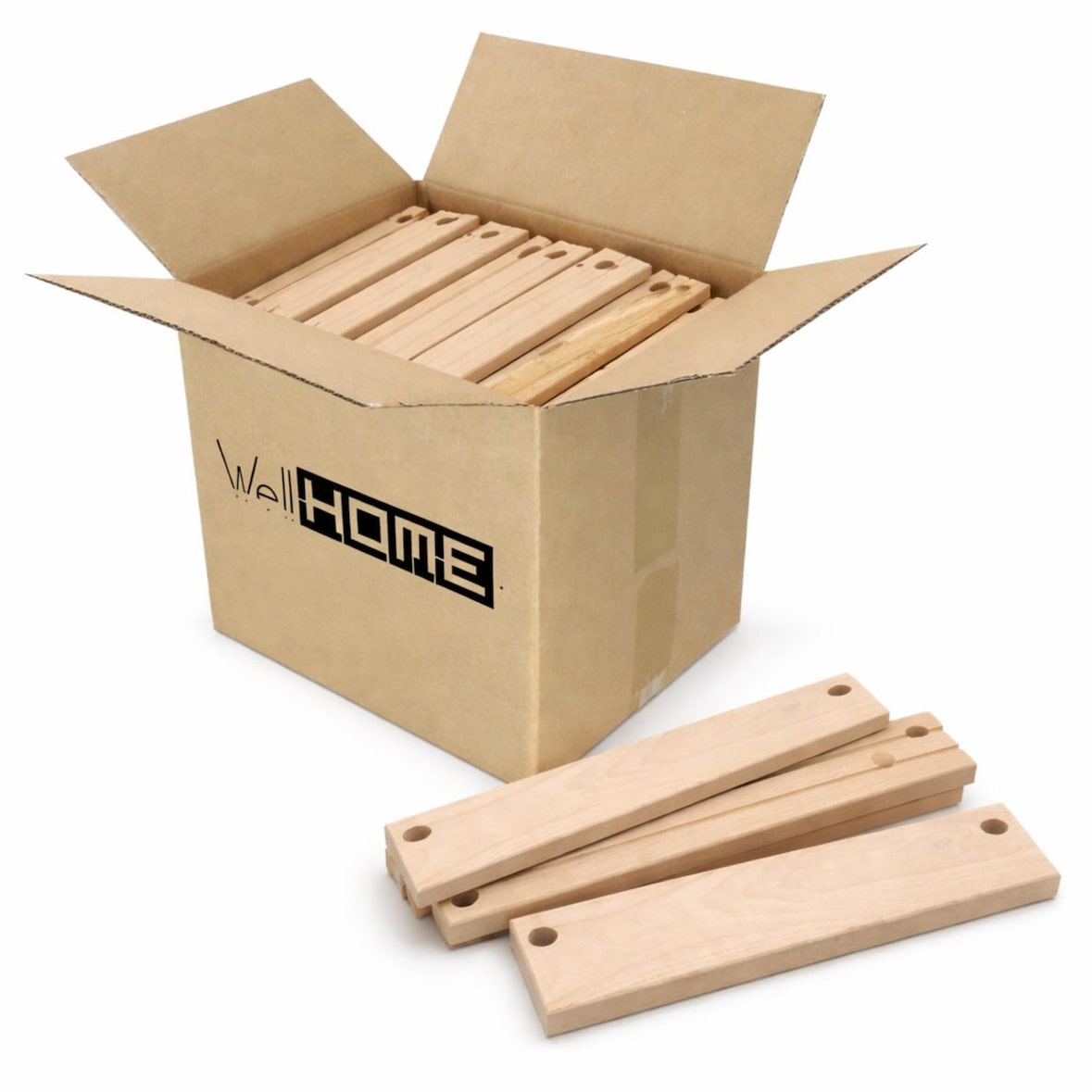 WellHome - Lenha de faia 15 kg madeira seca natural para lareiras, churrasqueiras e fornos