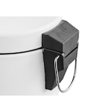 thumbnail of Tarrington House Papelera de pedal, metal, Ø16,8 x 25,8 cm, redonda, blanca, 3 L