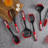 thumbnail of BERGNER - Set van 6 garde 30,6 cm van nylon, zwart/rood - Mars
