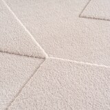 thumbnail of Teppich Flur Geometrisch Pflegeleicht Waschbar Wohnzimmer Schlafzimmer Schadstoffgeprüft Läufer Creme 80x250 cm – LAVAREDO von Kadima Design