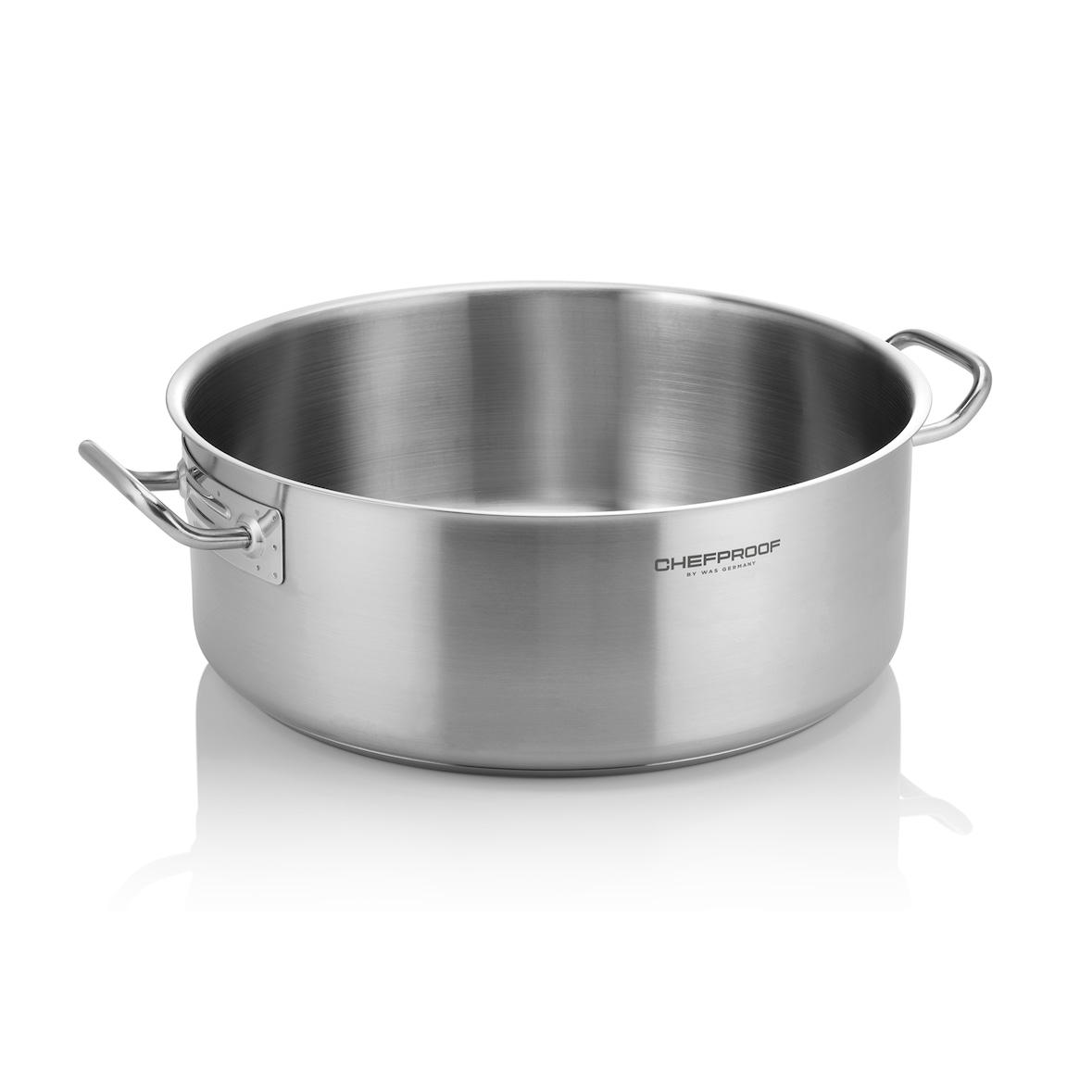 Chefproof braadpan, Ø 45 cm, 23,5 ltr, roestvrij staal 18/10