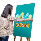 thumbnail of Cavalletti da esposizione per cornici per poster o lavagne in legno lucido CHBLBEASEL