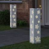 thumbnail of vidaXL Solar LED Weg Licht 2 pcs Weiß Kalt gewalzter Stahl