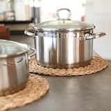 thumbnail of HMF Tischset rund geflochten aus Wasserhyazinthe, Platzset abwaschbar, 6er Set, 30 cm