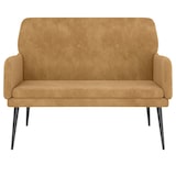 thumbnail of vidaXL Sitzbank Braun 108x79x79 cm Samt