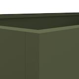 thumbnail of Helloshop26 - Jardinière bac lit surélevé plantes fleurs terrasse jardin olive 62 x 30 x 29 cm acier vert 02_0038705