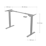 thumbnail of SVITA DOBON bureau onderstel elektrisch voor tafelblad in hoogte verstelbare tafelpoten geheugenfunctie dubbele motor metaal zwart