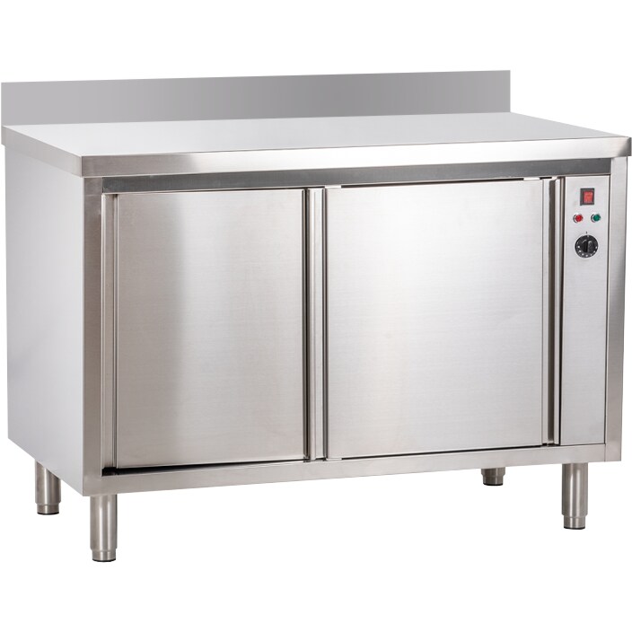 Armario calefactor KBS 2000x700x850 mm con puertas correderas y de techo, calefacción por aire circulante