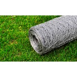 thumbnail of Malla de alambre de acero galvanizado plateada 25x0,75 m