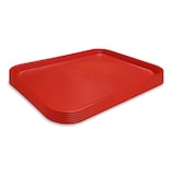 thumbnail of DENOX Groot Fast Food dienblad 53 x 37 cm. Kleur rood (Partij van 6 stuks).