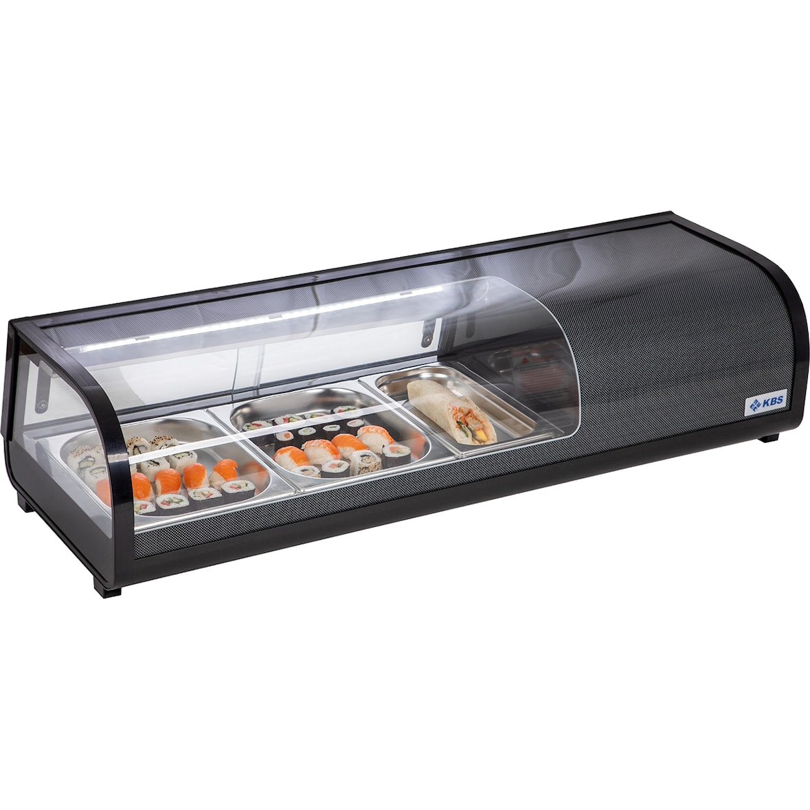 KBS sushi vitrine 1352x420x265 mm voor 5x GN 1/3 stekker 230 Volt