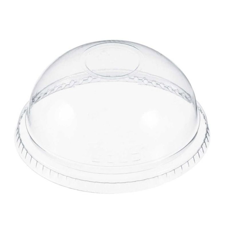 Runder PET-Deckel 9,5cm Transparente Kuppel S/Orificio 50un