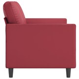 thumbnail of vidaXL 2-Sitzer-Sofa Weinrot 140 cm Kunstleder