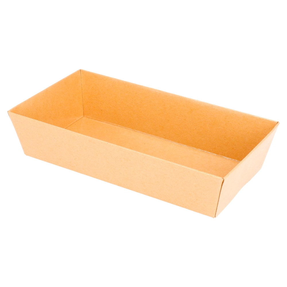 Barquillas  250 + 12,5 Pe G/M2 15,5X8,5X3,5 Cm Natural Kraft (1000 unidades)