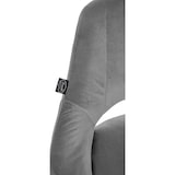 thumbnail of Banco alto Milet Veludo cinza escuro/cromo