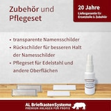 thumbnail of AL Briefkastensysteme 4 Fächer Premium Edelstahl Wand Briefkasten Anlage für Post A4, modern, robust und wetterfest, Artikelnummer: 331V4EA2