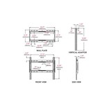 thumbnail of peerless SF640P SmartMount starre Monitor Wandhalterung 32-50 Zoll