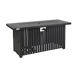 thumbnail of Tepro Feuertisch Topeka XL, Gasbetrieben, 137 x 56 x 63 (B x L x H) cm, mit Glasumrandung, anthrazit