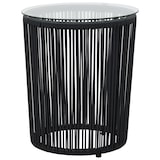 thumbnail of vidaXL 3-tlg. Bistro-Set mit Kissen PVC Rattan Schwarz