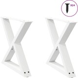 thumbnail of Helloshop26 - Set mit 2 verstellbaren Couchtischbeinen modernes Design 60 x 42–43,3 cm weißer Stahl 02_0056995