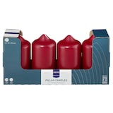 thumbnail of METRO Professional Candela a colonna, 100% paraffina, Ø 78 x 150 mm, durata: 61h (circa), bordeaux, 4 pezzi