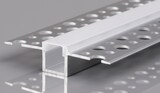 thumbnail of 2m LED Alu Profil Unterputz Rigips Trockenbau Schiene Kanalprofil mit Milchglas Abdeckung Kanal System für LED-Streifen Profil Q