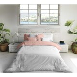 thumbnail of Zweifarbiger Wendebettbezug Wendebett 135 extra weiche Baumwolle made in Spain Rosa ftr / White Naturals
