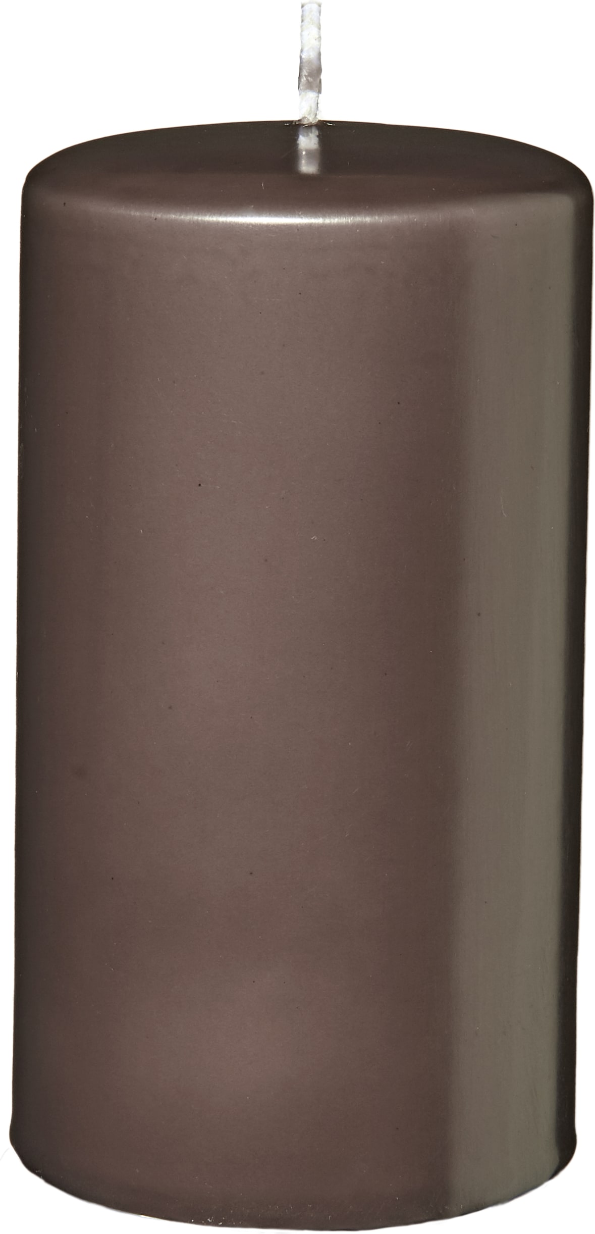Flachkopf-Stumpenkerzen Mocca 100 x Ø 90 mm, 4 Stück