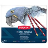 thumbnail of Caja metálica de 24 lápices Derwent Pastel .