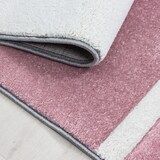 thumbnail of Teppich Flur Kariert Pflegeleicht Waschbar Strapazierfähig Wohnzimmer Schlafzimmer Pink 280x370 cm – MONZA von Kadima Design