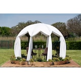 thumbnail of astreea Igloo Terrassenpavillon Model L mit Baldachin Bezug, weiss, wasserabweisend