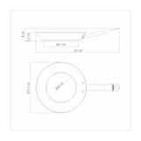 thumbnail of Tramontina PROFESSIONAL Pfanne, Ø 30 cm, Edelstahl, antihaftbeschichtet, Induktion