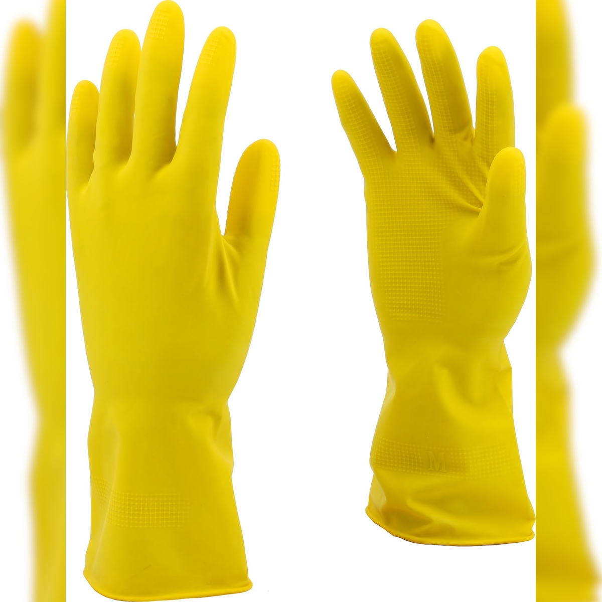 TRIZERATOP Arbeitshandschuhe , Haushaltshandschuhe, Latex strukturiert Gr. 7/S