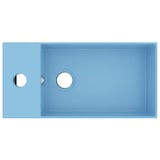 thumbnail of vidaXL Wastafel met overloop keramiek lichtblauw
