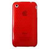 thumbnail of 3D Silikon-Tasche Gel Skin Rot für Apple iPhone 3G/3GS