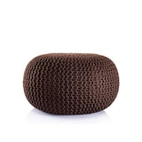 thumbnail of Pouf Outdoor ø 55 o. 45cm Bodenkissen Sitzpouf Hocker wetterfest pflegeleicht & nachhaltig : ø 45 cm braun - mocca