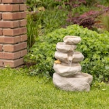 thumbnail of Felswasserfall Springbrunnen Keramik LED Beleuchtung 35cm Brunnen & Wasserspiel Innen & Außen Fontäne Gartenbrunnen Wasserbrunnen Wasserfall Garten