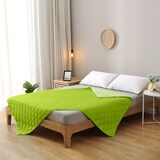 thumbnail of Microfaser Sommer Steppbett 155x220 grün & hellgrün / OEKO-TEX / kochfest 95° / Leichtsteppbett für heiße Tage / ohne Bezug verwendbar