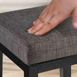 thumbnail of Barhocker Taylor Stoffbezug Sitzhöhe 78 cm Metallgestell schwarz grau