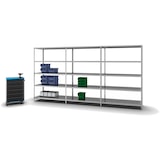 thumbnail of PROREGAL Fachbodenregal Schraubsystem | Grundregal | HxBxT 200x130x60cm | 5 Ebenen | Fachlast 125 kg | Beidseitig nutzbar | Verzinkt
