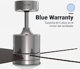 thumbnail of Ventilador de Techo Silencioso con Luz Led Inox 132cm | UNIVERSALBLUE