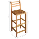 thumbnail of Tavolo E Sedie Da Bar Set 7 Pz In Legno Di Acacia Massello