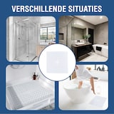 thumbnail of HGMD Tappeto doccia antiscivolo - Trasparente - 53x53 cm - Ventose - Tappeto doccia - Antiscivolo