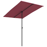 thumbnail of Parasol de jardin et mât en aluminium 2x1,5 m rouge bordeaux Modèle Ombre Omega Plus