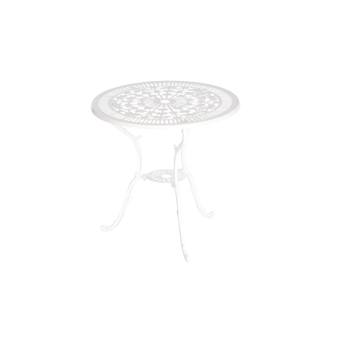 Merxx Lugano Ornament TischØ 70 cm. weiß Aluminium guss