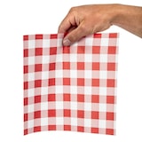 thumbnail of Rood Gingham vetvrij papier 25x25cm