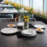 thumbnail of Bidasoa Glacial Filo Set 6 Platos Llanos Porcelana 25Cm