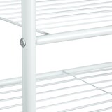 thumbnail of Relaxdays Kleiderständer mit Schuhablage SANDRA, Metall Garderobenständer mit Kleiderstange, HBT: 162x90x40 cm, weißgrau